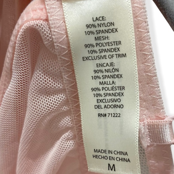 Scalloped Lace Babydoll & Thong 2-piece Set In Pink -Medium - Picture 7 of 9